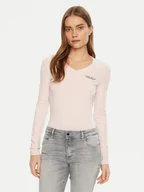 Bluzki damskie - Guess Jeans Bluzka W4YI21 J1314 Różowy Regular Fit - miniaturka - grafika 1