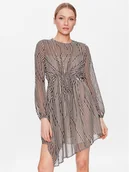 Sukienki - Sisley Sukienka codzienna 4W7XLV036 Beżowy Regular Fit - miniaturka - grafika 1