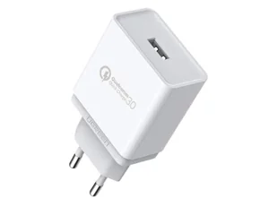 UGREEN Szybka ładowarka sieciowa Quick Charge 3.0 18W 3A USB biały 6957303811335 - Ładowarki do telefonów - miniaturka - grafika 1