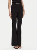 Spodnie damskie - Fracomina Spodnie materiałowe FR25SVA006W51501 Czarny Flare Fit - miniaturka - grafika 1