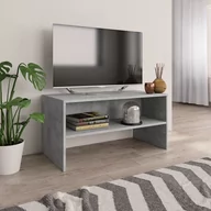 Szafki RTV - vidaXL Szafka pod TV betonowy szary 80 x 40 x 40 cm płyta wiórowa 800058 - miniaturka - grafika 1