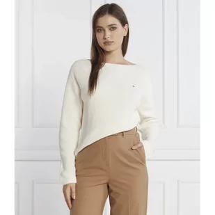 Tommy Hilfiger Sweter STITCH OPEN | Regular Fit - Swetry damskie - miniaturka - grafika 1