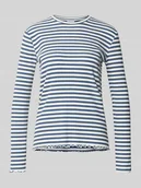 Bluzki damskie - Bluzka z długim rękawem i okrągłym dekoltem model ‘THESSA’ - miniaturka - grafika 1