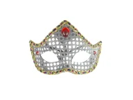 Dodatki do strojów karnawałowych - Maska karnawałowa srebrna - miniaturka - grafika 1