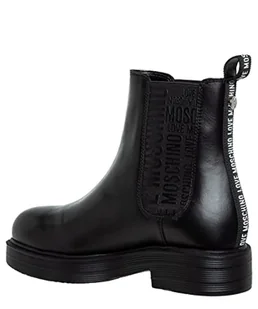 Love Moschino Damskie sztyblety Scarpad.city40 Vitello, czarne, 41 EU - Botki damskie - miniaturka - grafika 1