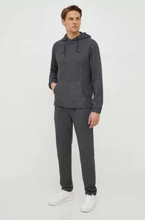 Pepe Jeans bluza Mondra męska kolor szary z kapturem wzorzysta - Bluzy męskie - miniaturka - grafika 1