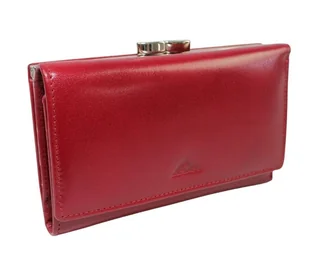 Portfel Damski Skórzany El Forest (PL) Skóra Bydlęca Klamra 14 cm RFID 948 480 BORDOWY 14,5 x 9 x 2,5 [cm] - Portfele - miniaturka - grafika 1