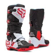 Buty motocyklowe - Buty Cross FOX Motion Biały/Czerwony Fluorescencyjny44,5 - miniaturka - grafika 1