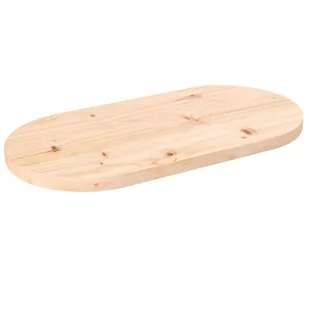 Blat stołu, 60x30x2,5 cm, lite drewno sosnowe, owalny Lumarko! - Meble modułowe i akcesoria - miniaturka - grafika 1