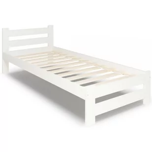 Białe skandynawskie łóżko pojedyncze 90x200 - Zinos 3X - Łóżka - miniaturka - grafika 1