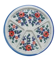 Dekoratorstwo - Ceramiczny talerz dzielony Ceramika Bolesławiec - miniaturka - grafika 1