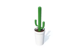 Szczotka toaletowa Cactrash zielona/ biała - Akcesoria do wc - miniaturka - grafika 1