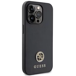 Guess GUHCP13LPS4DGPK iPhone 13 Pro 6.1" czarny/black hardcase Strass Metal Logo - Etui i futerały do telefonów - miniaturka - grafika 4