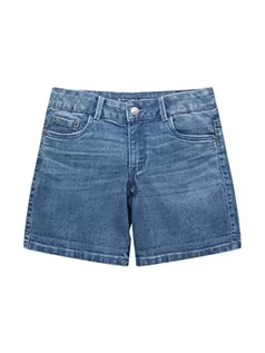 Spodenki damskie - TOM TAILOR Dziewczęta bermudy jeans szorty 1031557, 10119 - Used Mid Stone Blue Denim, 146 - grafika 1