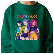 Bluzy dla dziewczynek - BLUZA DZIECIĘCA KPOP DEMON HUNTERS HUNTRIX 134-140 BAWEŁNIANA JAKOŚĆ - miniaturka - grafika 1