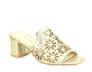 Klapki Maciejka 2985J-25 złote - Klapki i japonki damskie - miniaturka - grafika 1