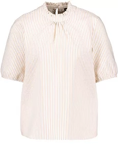 TAIFUN Bluzka w kolorze beżowo-białym - Bluzki damskie - miniaturka - grafika 1