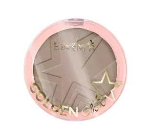 Lovely Lovely Golden Glow New Edition Puder Do Konturowania Twarzy 03 Cool Brown 10g - Bronzery i konturowanie twarzy - miniaturka - grafika 1