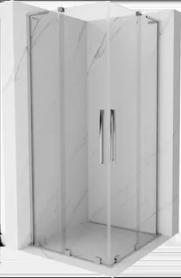 Mexen Velar L Duo kabina prysznicowa rozsuwana 80x80 cm, transparent, chrom - 871-080-080-02-03-01 - Kabiny prysznicowe - miniaturka - grafika 1