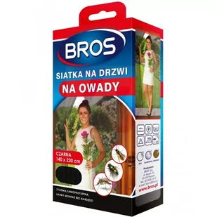 Bros Siatka na drzwi czarna 140x220cm - Moskitiery - miniaturka - grafika 2