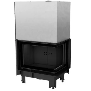 Wkład Mbz Prawy Bs Gilotyna V2 Czarny Termotec - Wkłady kominkowe - miniaturka - grafika 1