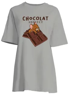 Tom&Jerry Damska koszula nocna, jasnoszary, XXL - Piżamy damskie - miniaturka - grafika 1