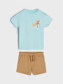 Dresy i komplety dla chłopców - Sinsay - Komplet dzianinowy - beżowy - miniaturka - grafika 1