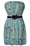 Sukienki - Sukienka FSU151 TURKUSOWY - Fokus - miniaturka - grafika 1