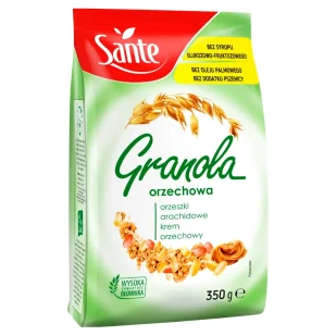 Sante GRANOLA ORZECHOWA 350g - Płatki śniadaniowe i musli - miniaturka - grafika 1