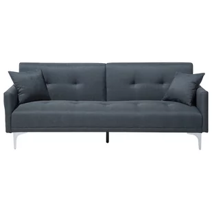 Beliani Sofa rozkładana granatowa LUCAN 14868 - Sofy i kanapy - miniaturka - grafika 1