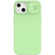 Etui i futerały do telefonów - Nillkin CamShield Silky Magnetic - Etui Apple iPhone 13 z osłoną aparatu (Mint Green) - miniaturka - grafika 1