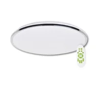 Lampy sufitowe - Top Light Silver KXL + pilot - LED Plafon ściemnialny LED/51W/230V + pilot - miniaturka - grafika 1