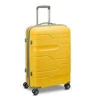 Walizki - Sposób By Roncato MD1 Wózek Średni Rozszerzalny Żółty, Żółty, Trolley Medio, Sztywna walizka z rozszerzalną częścią środkową i obrotowymi kołami - miniaturka - grafika 1
