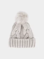 Czapki damskie - 4F Czapka zimowa damska - biała S - miniaturka - grafika 1