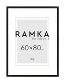 Ramki na zdjęcia - Ramka na zdjęcia 60x80 cm Czarna - miniaturka - grafika 1