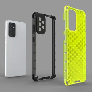 Honeycomb etui pancerny pokrowiec z żelową ramką Samsung Galaxy A72 4G czarny - Etui i futerały do telefonów - miniaturka - grafika 7