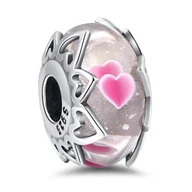 Wisiorki - Charms Zawieszka SREBRO 925 koralik do PANDORA Serce Murano - miniaturka - grafika 1