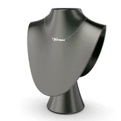 Naszyjniki - Naszyjnik srebrny z imieniem i sercami Swarovski Crystals - miniaturka - grafika 1