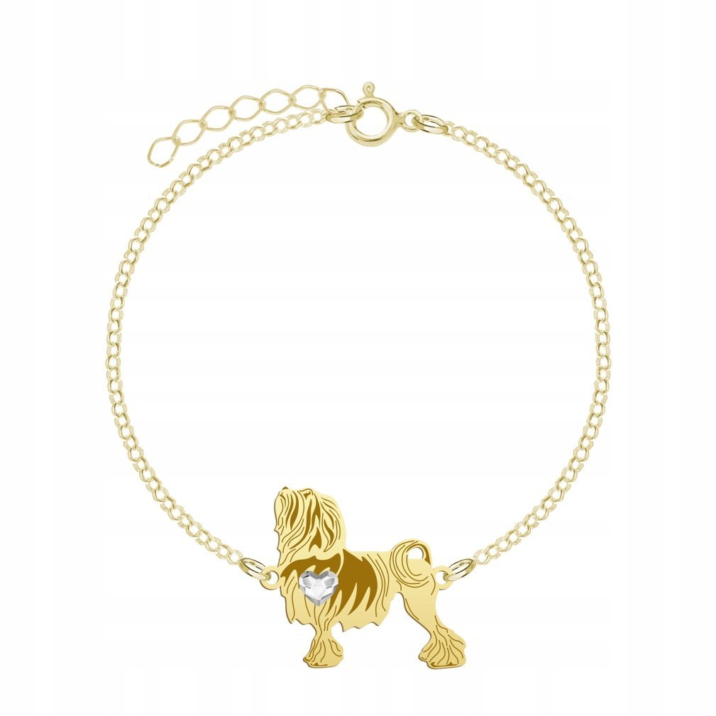 Bransoletka Złota Lwi Piesek 925 Łańcuszek Prezent Biżuteria GRAWER GRATIS