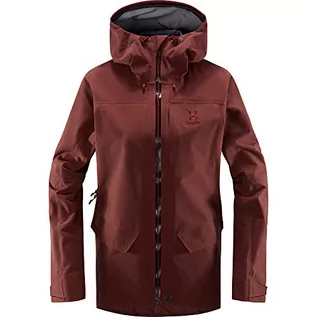 Kurtki damskie - Haglöfs Haglöfs Kurtka przeciwdeszczowa damska Grym Evo Jacket wodoszczelna, wiatroszczelna, przepuszczająca powietrze czerwony czerwony (Maroon Red) XL 60425548L030 - grafika 1