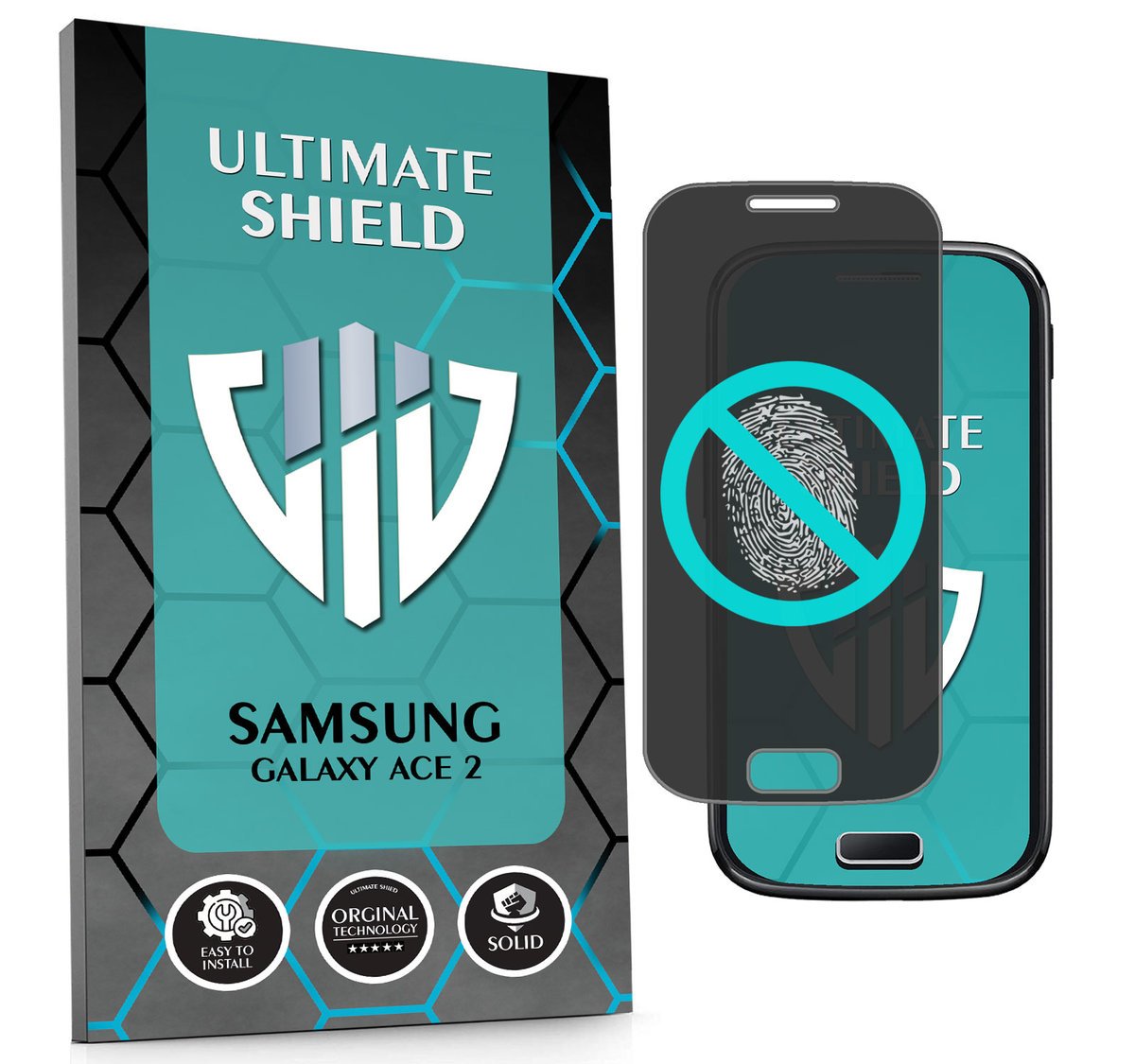 NAJLEPSZE SZKŁO 5D PEŁNE DO SAMSUNG GALAXY ACE 2 NIETŁUKĄCE ORYGINAŁ