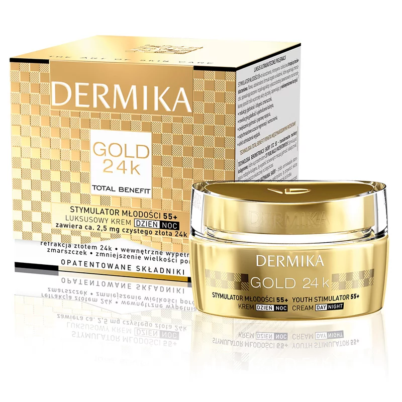 Dermika Gold 24k Krem Zastrzyk Młodości 55+ 50ml