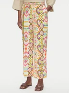 Spodnie damskie - LOLA CASADEMUNT Spodnie materiałowe LS2514017 Kolorowy Relaxed Fit - miniaturka - grafika 1