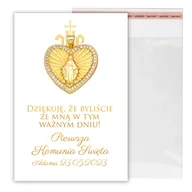 Dekoracje domu - PODZIĘKOWANIA DLA GOŚCI KOMUNIA MEDALIK BRELOK Y7 - miniaturka - grafika 1