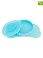 Sztućce dla dzieci - Twistshake 2-częściowy zestaw w kolorze niebieskim do nauki jedzenia - miniaturka - grafika 1
