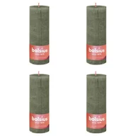 Świece - Bolsius Świece pieńkowe Shine, 4 szt., 190 x 68 mm, świeża oliwka - miniaturka - grafika 1