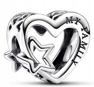 Wisiorki - Moja rodzina Mój Wszechświat family serce gwiazda s925 - miniaturka - grafika 1