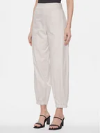 Spodnie damskie - Max Mara Leisure Spodnie materiałowe Candela 2416131028 Szary Jogger Fit - miniaturka - grafika 1