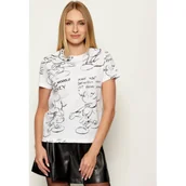 Koszulki i topy damskie - Desigual T-shirt MICKEY SKETCH | Desigual x Disney | Regular Fit - miniaturka - grafika 1