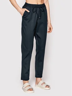 Tommy Hilfiger Spodnie dresowe WW0WW33452 Granatowy Relaxed Fit - Spodnie sportowe damskie - miniaturka - grafika 1